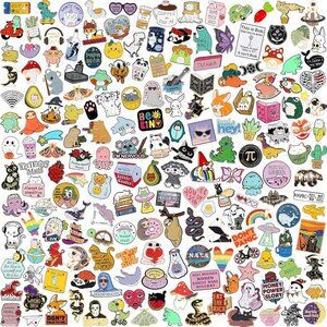 20/40/50 PCS Cute Enamel Backpack Pins, Funny Enamel Pins Bulk Set Cool Button P
